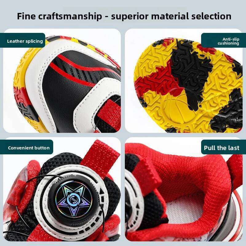 Boy's basketball shoes 2026 New Waterproof anti-slip Lightweight Outdoors Fashion Training Versatile kids sneakers 26W0224