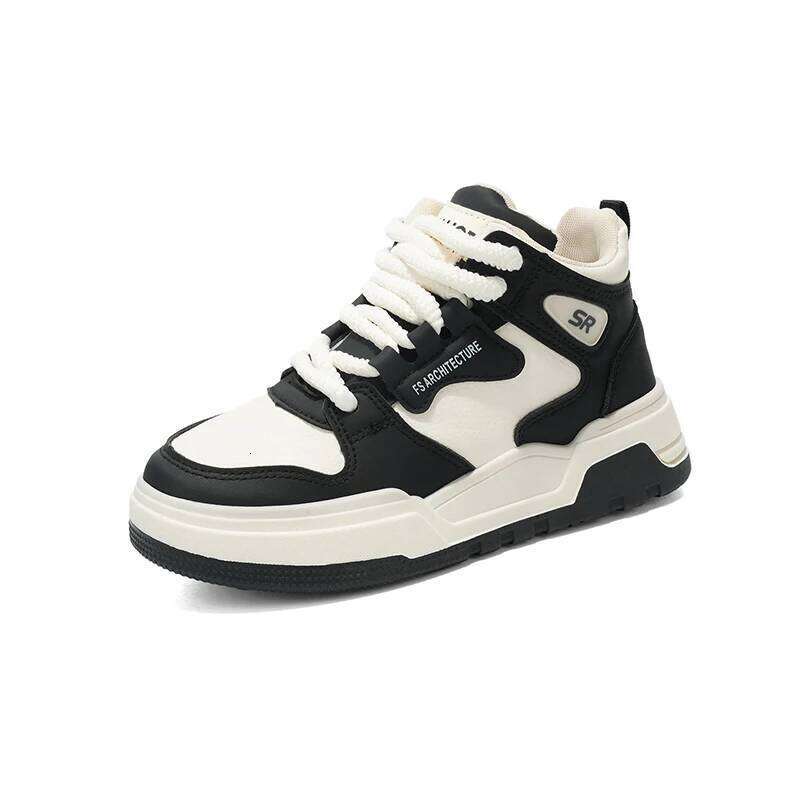 Luxury Leather Children High Top Sneaker Autumn PU Kids Casual Sports Shoes for Big Boy Size 35-39 26W0224