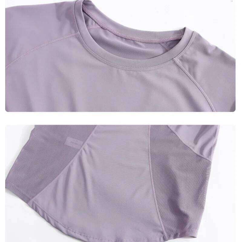 DRUR Tops Women Sportswear Breathable Quick Dry Short Sleeve Workout T Shirt Running Jogger Gym Yoga Clothing Activewear 26Y0224