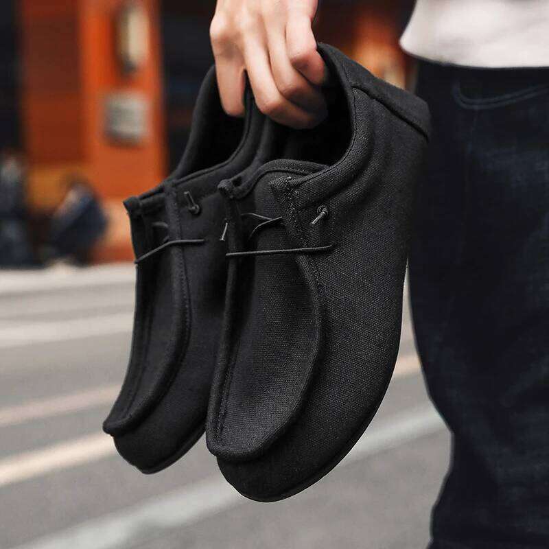 MAEDEF Men's Canvas Flats Shoe Male Summer Casual for Man High Quality Couple 2024 Walking Driving Mens Shoes