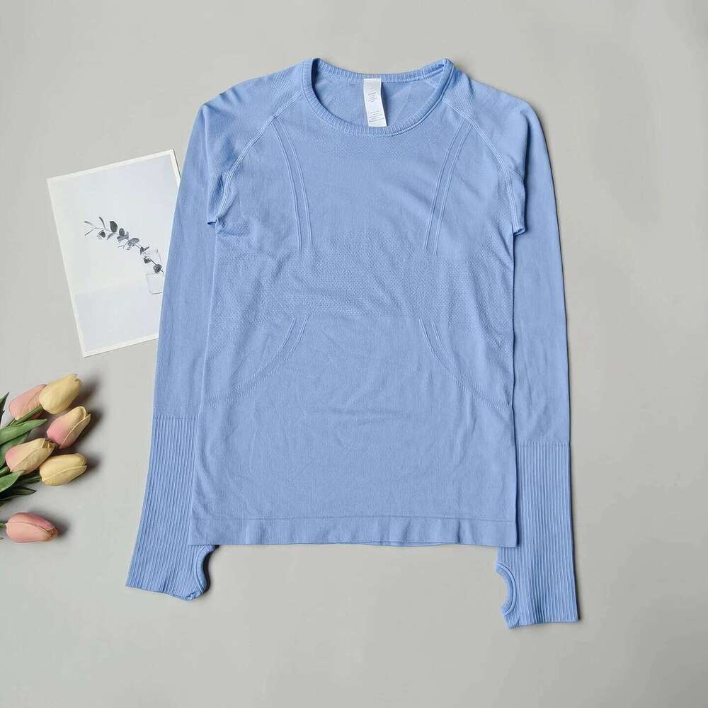 Women's Shirt V-neck Yoga Crop Long Sleeve Elastic Quick Dry Pilates Fitness Sports Top Winter Gym Clothes 26Y0224