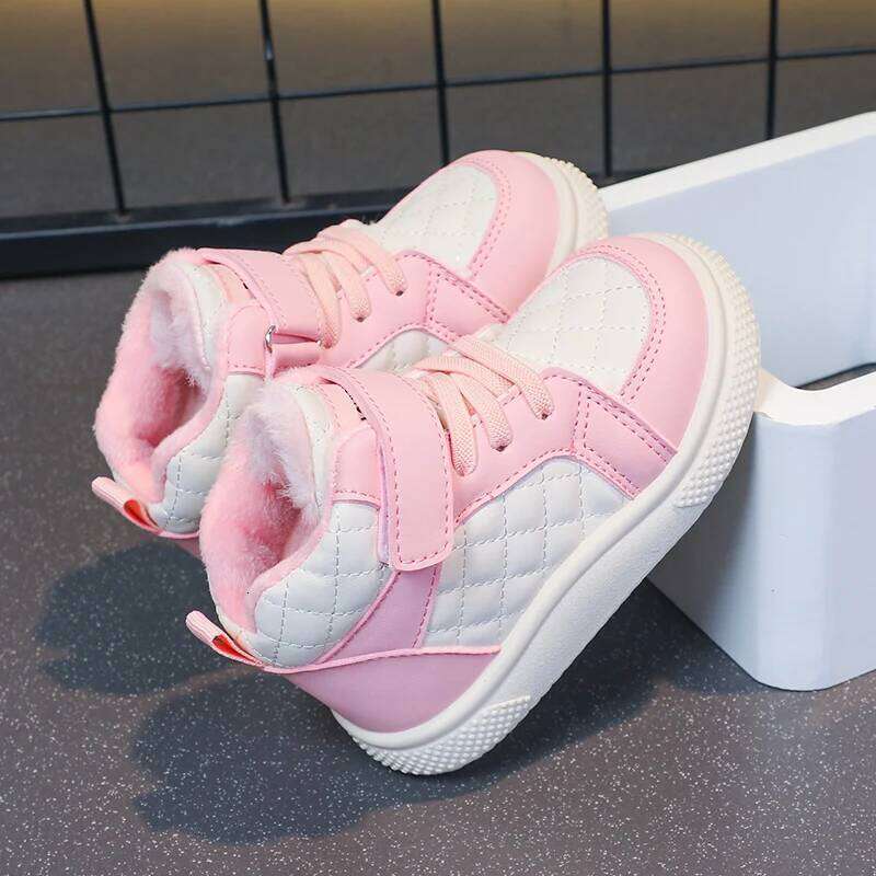 fleece lined boys girls warm kids for winter running sports and basketball shoes 26W0224