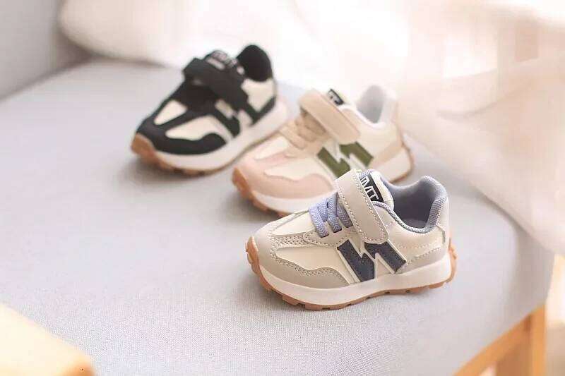 Children's Sports Toddler Breathable Non Slip Comfort Sneakers Lightweight Hook and Loop Soft Sole Running Casual Shoes 26W0224