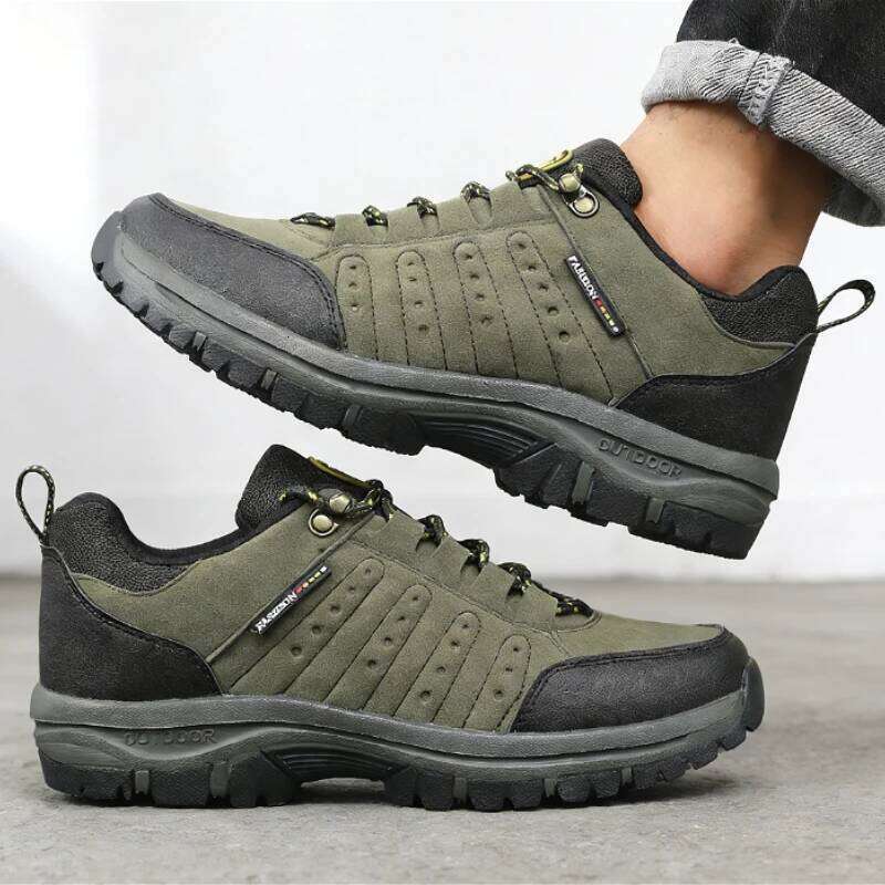 Men Casual Hiking Classic Waterproof High Quality Women Climbing Shoes Outdoor Sneakers Trekking Sports Footwear