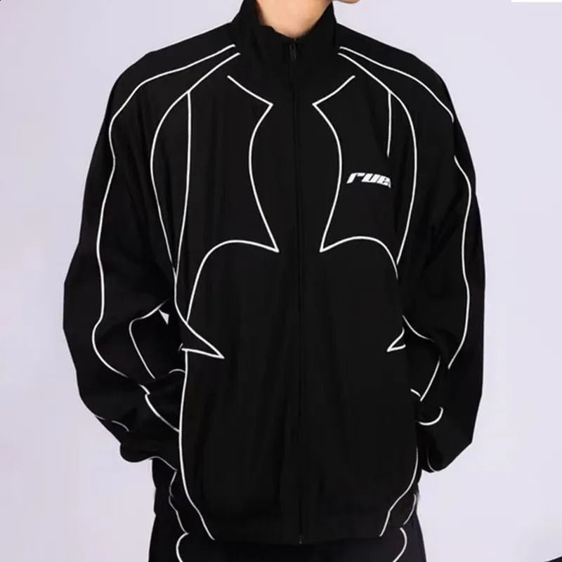 American Retro Spring and Autumn Gothic Embroidery Oversized Hoodie Mens Y2K Street Loose Harajuku Zipper Hoodie Couples Style 260124