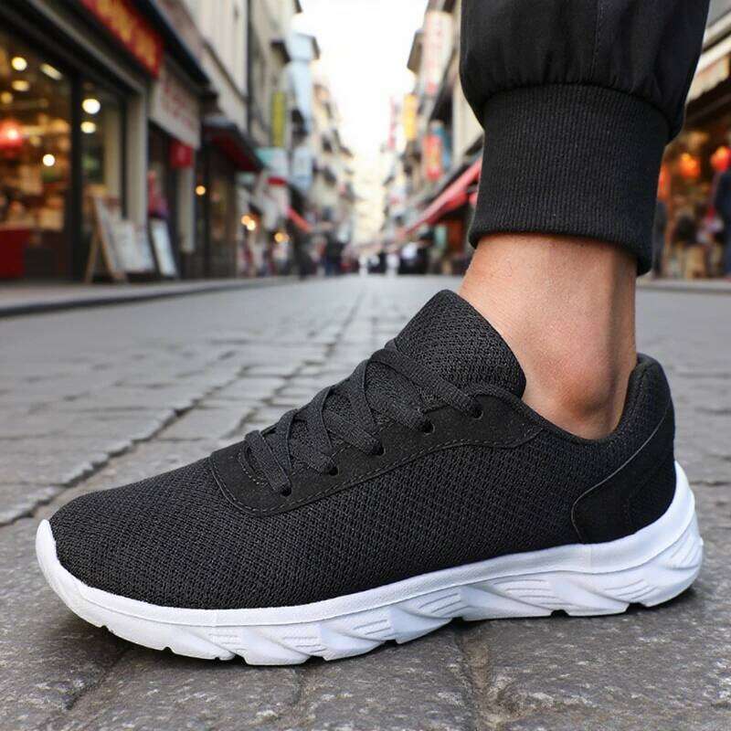 New Running Walking Mesh Fashion Breathable Light Casual Sports Vulcanize for Men Sale Shoes Free Shipping