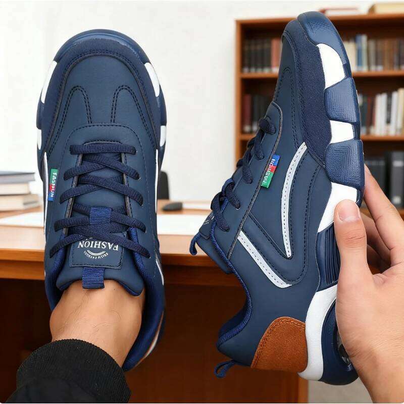 for Men Leather Sneaker Waterproof Casual Comfortable Tennis Sneakers Fashionable Large Four Seasons Versatile Men's Shoes