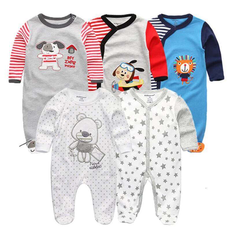 Multi-Piece Cotton Newborn Romper Boy Girl Clothes Full Sleeve Jumpsuit Baby Pajamas 0-12M 26Y0224