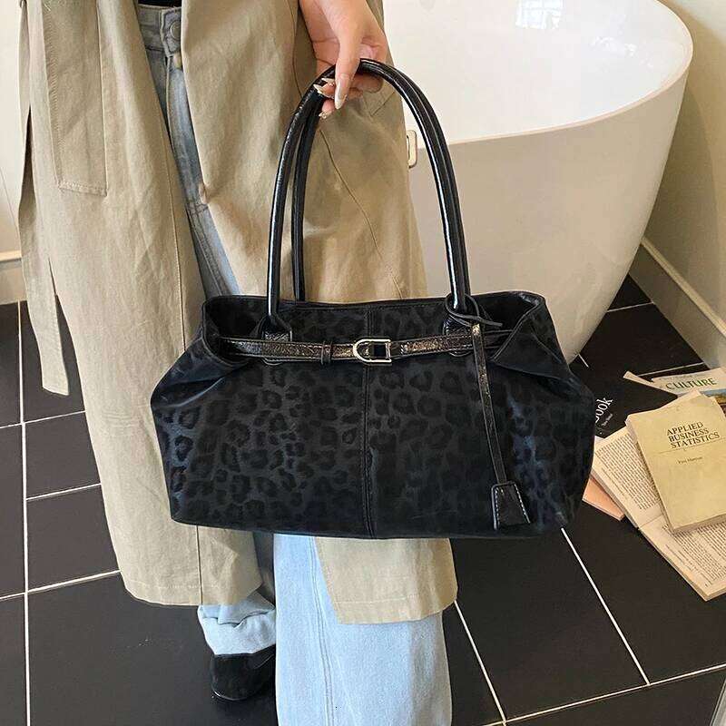 LEFTSIDE Leopard PU Leather Shoulder Bags for Women 2025 Luxury Brand Trend Tote Bag Females Short Handle Handbags Z260224
