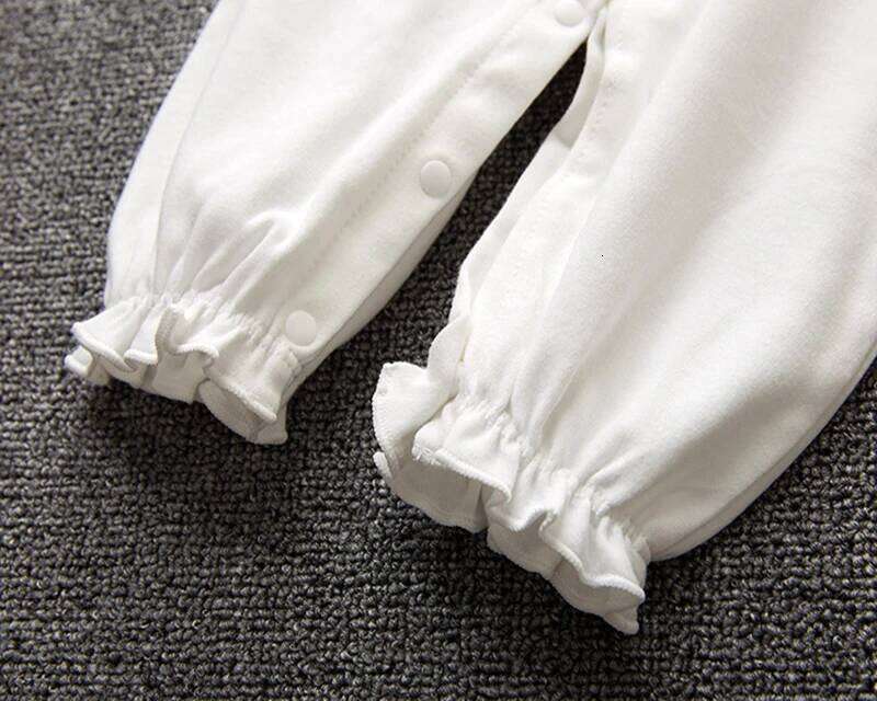 Spring Newborn Baby Girl Clothes Lace Flowers Princess Jumpsuit + Hats Infant Girls Bodysuits Onesie 26H0224