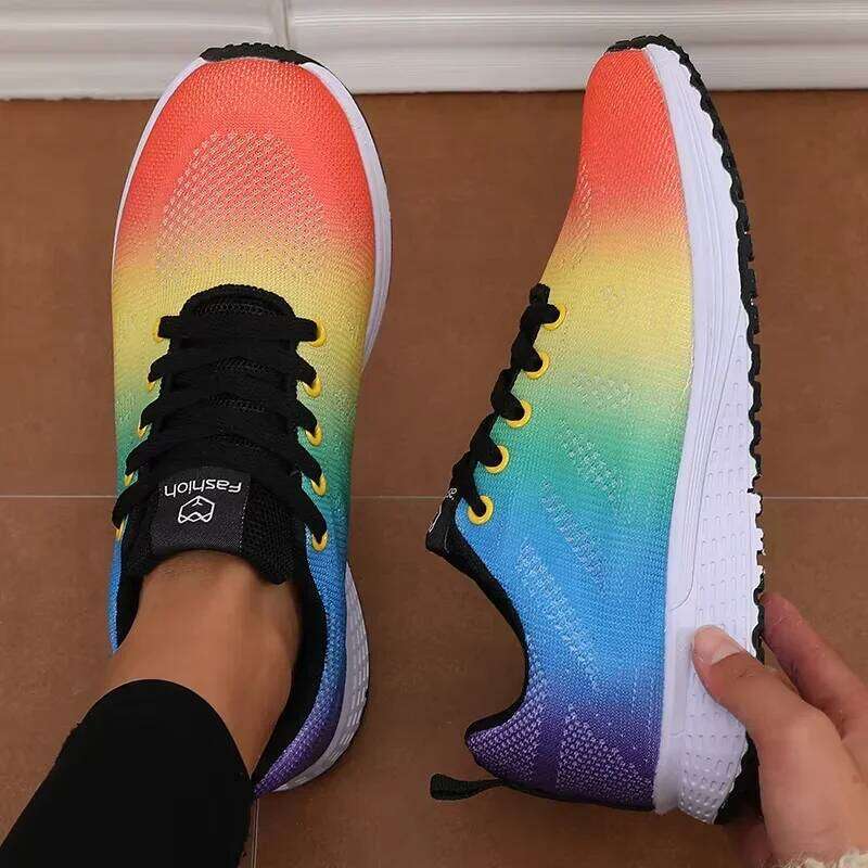 Tennis Men's Mesh Durable Comfortable Breathable Outdoor Running Women's Colorful Training Fitness Leisure Shoes