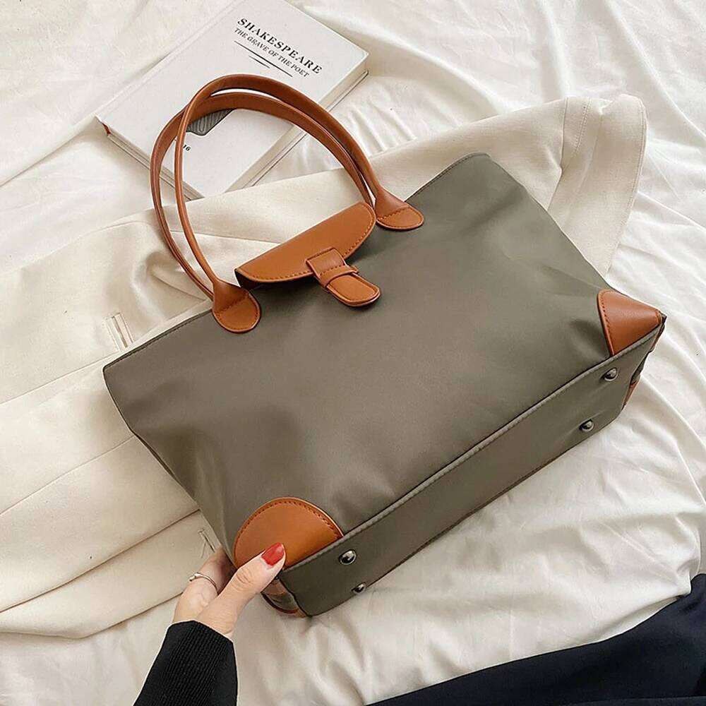 New high-capacity women's fashionable and casual nylon handbag, mommy shopping commuting bag, one shoulder tote bag Z260224