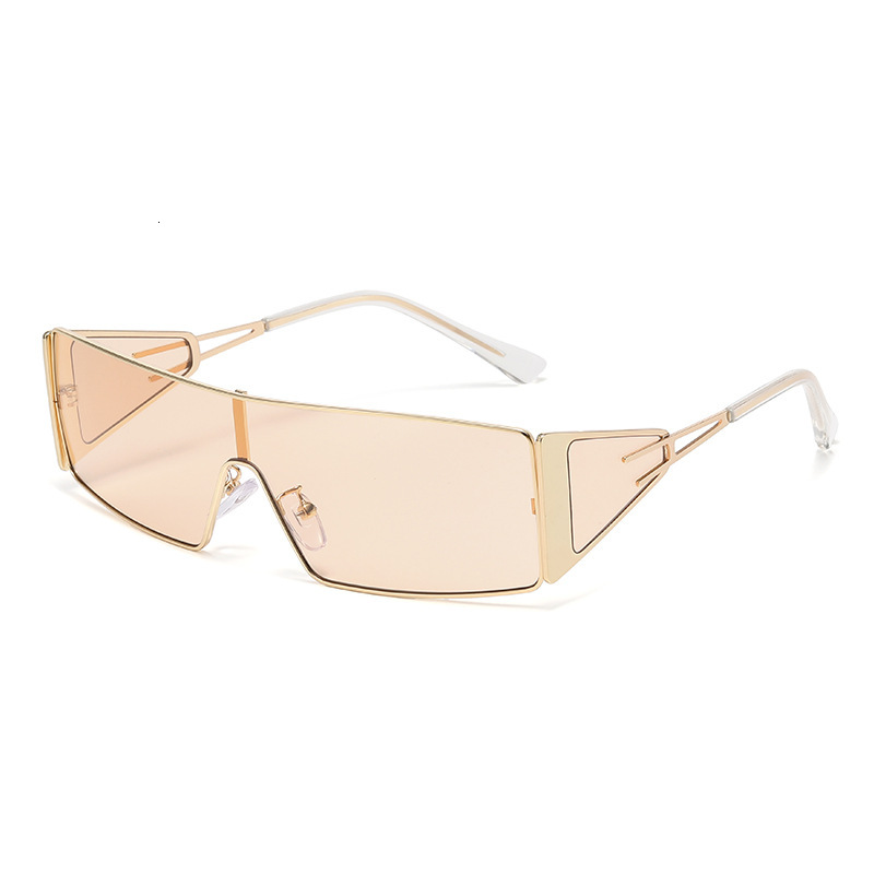 New Metal Fashion Futuristic Tech Sunglasses European And American INS Internet Celebrity Trendy