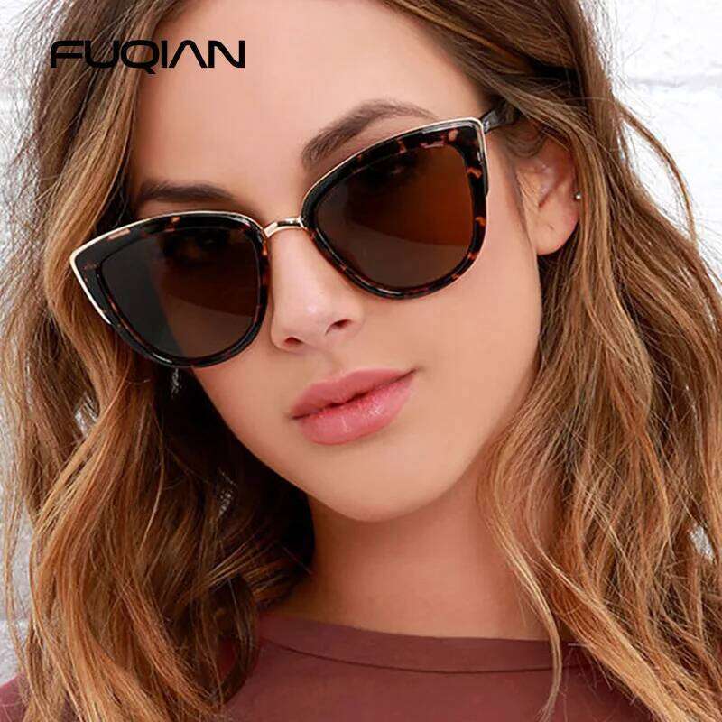 Classic Cateye Women Sunglasses Vintage Anti-glare Cat Eye Sun Glasses Female Fashion Leopard Driving Shades UV400 26W0224