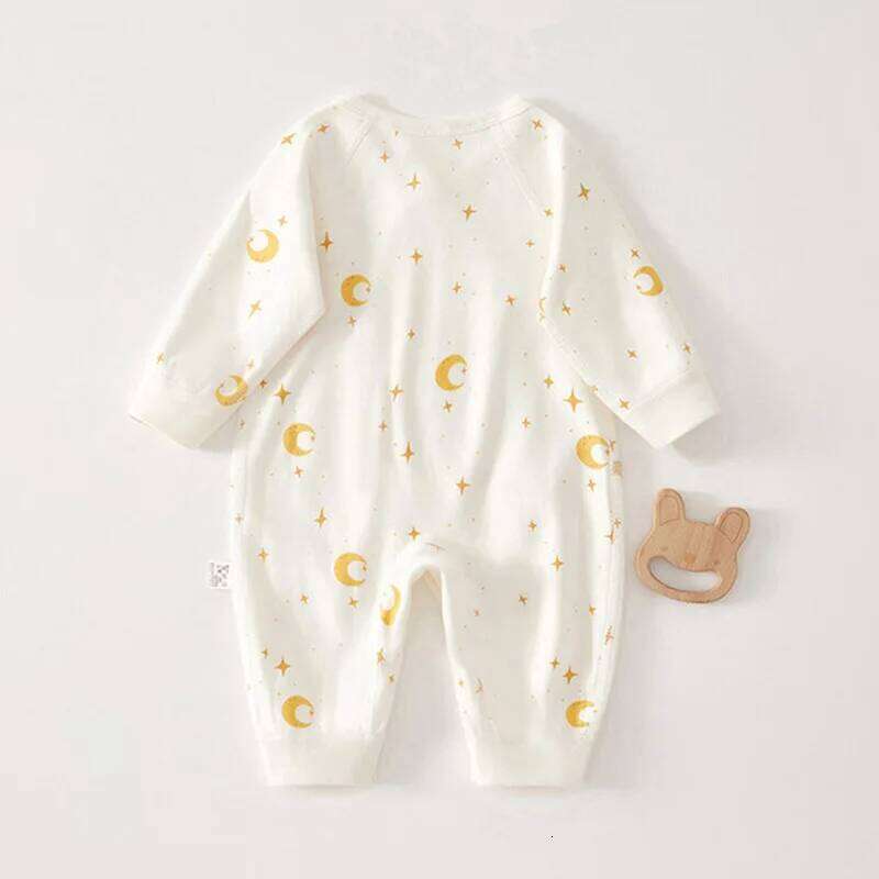 Print Baby Romper Infant Long Sleeved Bodysuit Clothes Soft Pure Cotton Newborn Jumpsuit Boys Girls Kids Onesie Pajamas Outfits 26Y0224
