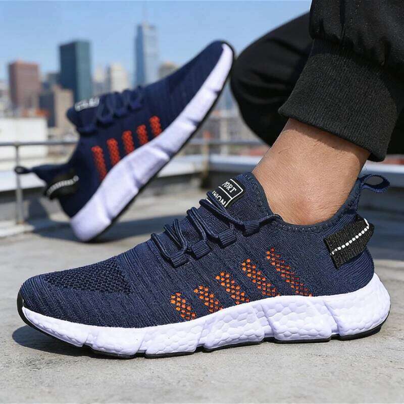 Men's Breathable Mesh Sneakers Lightweight Casual Sport Non-Slip Cushion Running Shoes Fashion Trendy Tennis Shoe for Men