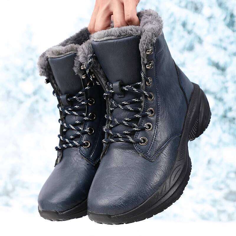Barefoot for Keep Warm Waterproof Winter Shoes Latest 2025 Fashion Design Non Slip Platform Snow Boots Men