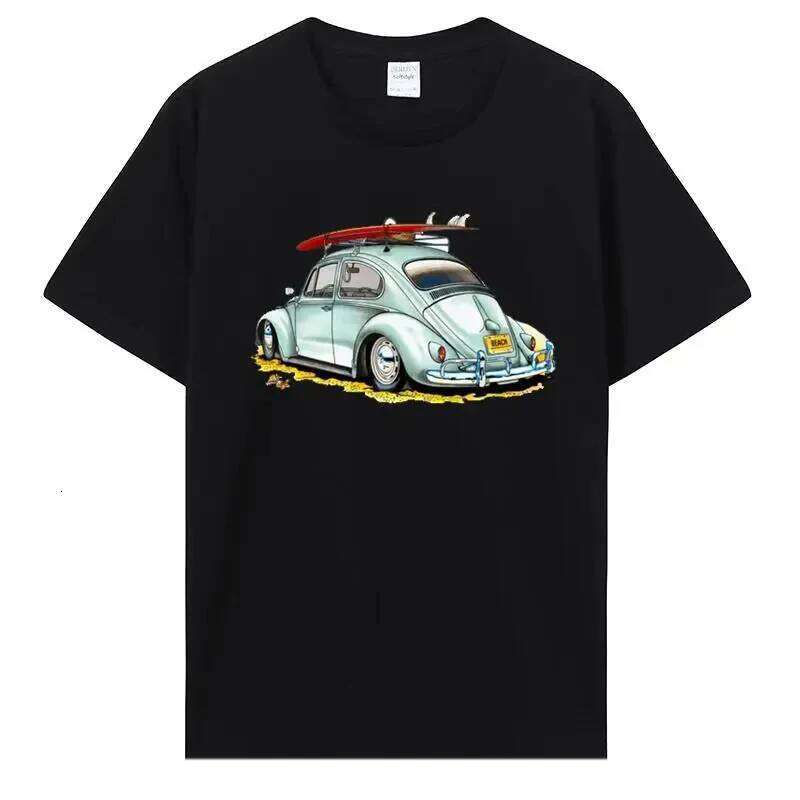 Tops T Shirt Classic Car Pattern TShirt For Men Creative Graphic O-neck Custom Printed Cotton T-shirt 42819 H260224