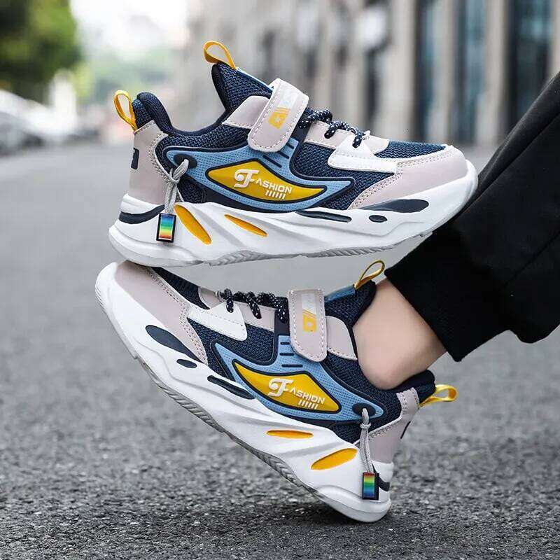 Kid Sneakers Walking Mesh Breathable Casual Sport For Boys Girl Lightweight Running Shoes 26W0224