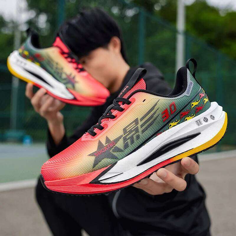 Carbon Board Speciality Marathon Running Men Breathable Casual Lightweight Shoes Plus Size Women's Sneakers