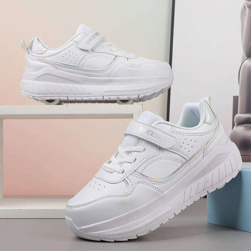 Roller Skate Shoes Kids Autumn 2024 Children Fashion Casual Sports Toy Birthday Gift Games Boys 4 Wheels Sneakers Girls 26W0224