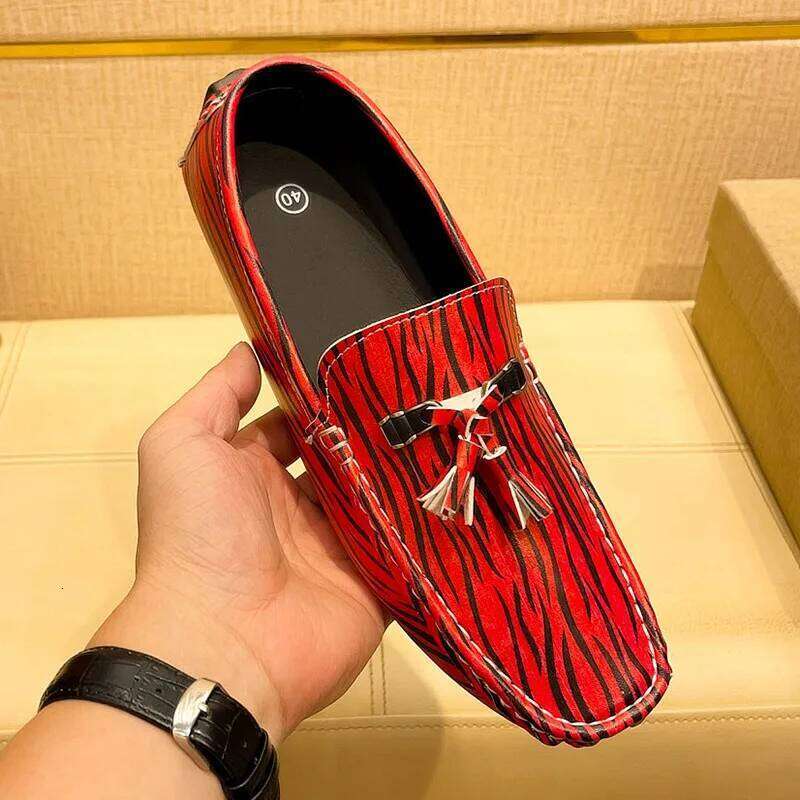 MAEDEF Men's Loafers Big Size 38-48 Soft Comfy Slip-on Mens Casual Leather Moccasin White Driving Men Shoes Footwear