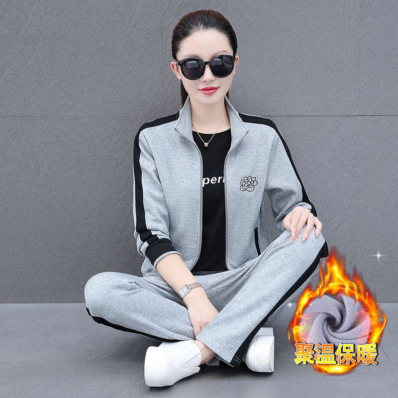Spring Autumn Chic Sportswear Suit Women's 2026 New Fashion Loose Long Sleeve Jacket +Pants Female Casual two-Piece Suits 4 color
