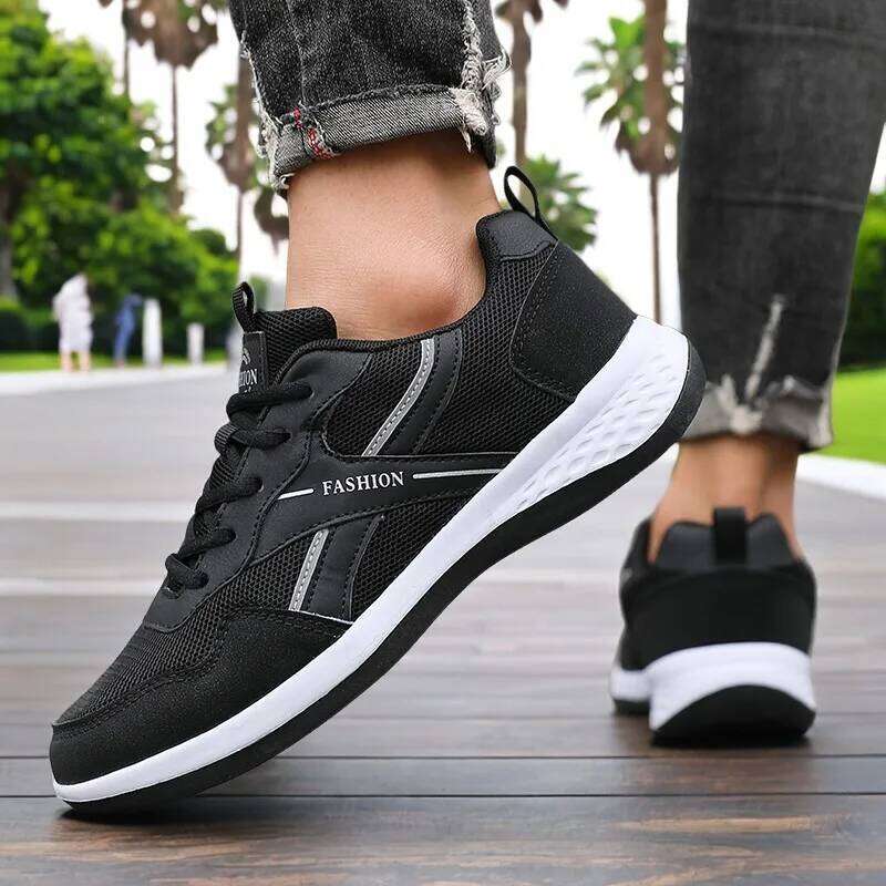 Men's Explosion Running Shoe Lightweight Walking Tenis Masculino Casual Skateboard Shoes Comfortable Classic Pu Leather Sneakers