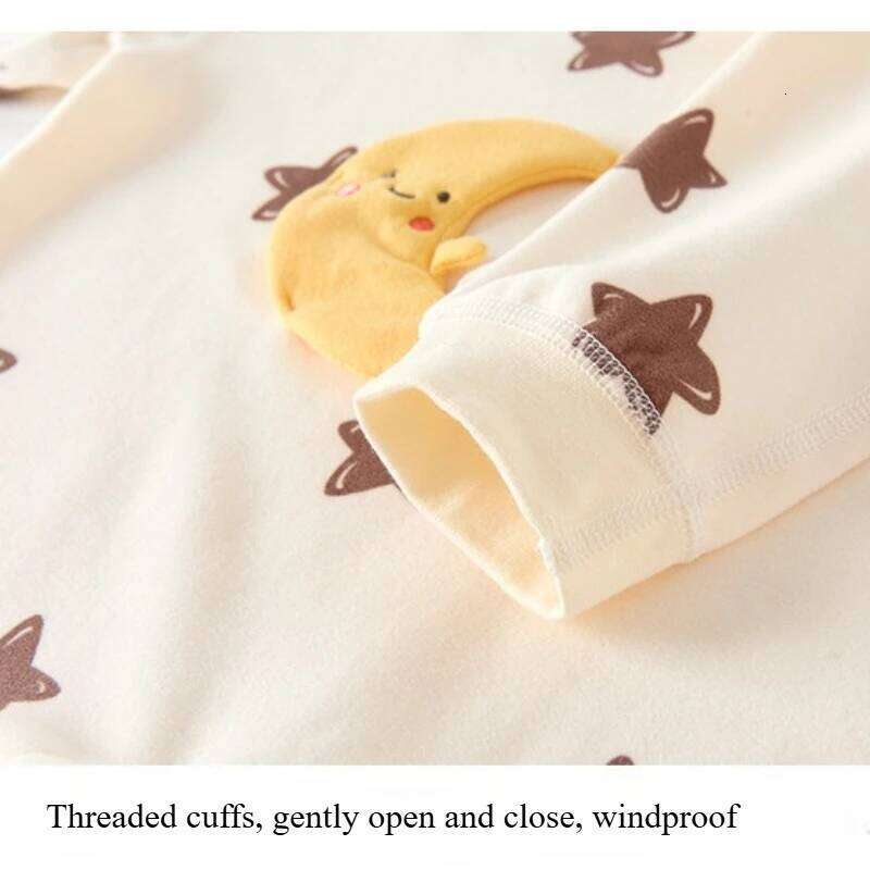 Unisex Baby Warm Romper for Autumn Winter Infant Cute Long-Sleeve Jumpsuit Boys & Girls Outdoor Comfortable Bodysuit 26H0224