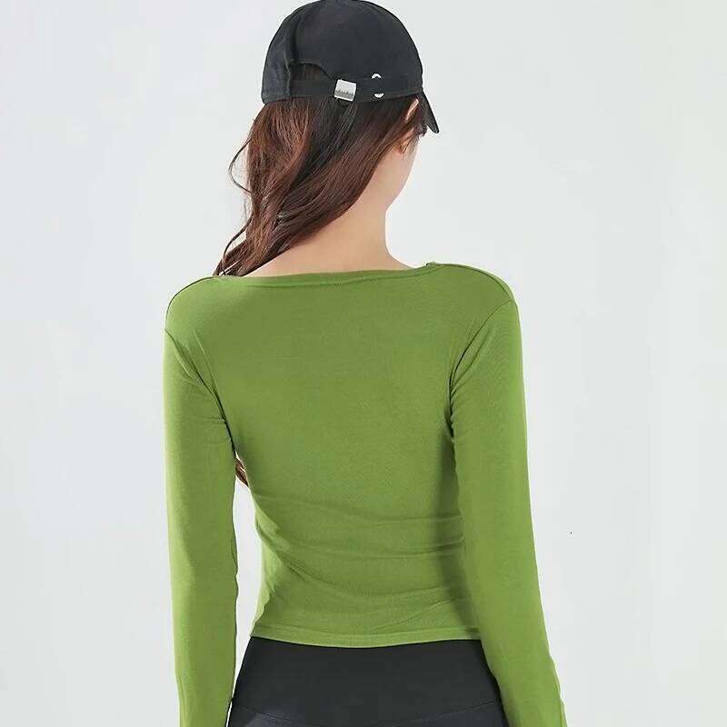 Women's Long-sleeve Clothes T-shirts Slim Fashionable Breathable Quick-dry Running Shirt Gym t-shirt Yoga Blouse 26Y0224