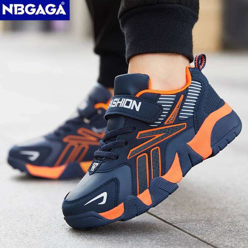 Children Boys Shoes School Sports Fashion Leather For Kids Tennis Casual Sneakers Children's Boy Running 7-12 Years Walking Shoe 26W0224