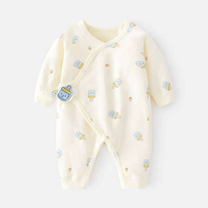 Cotton Newborn Baby Girl Boy Romper Print Infant Jumpsuit Casual born Clothes For Girls Boys Spring Autumn Clothing New 0-6M 26H0224