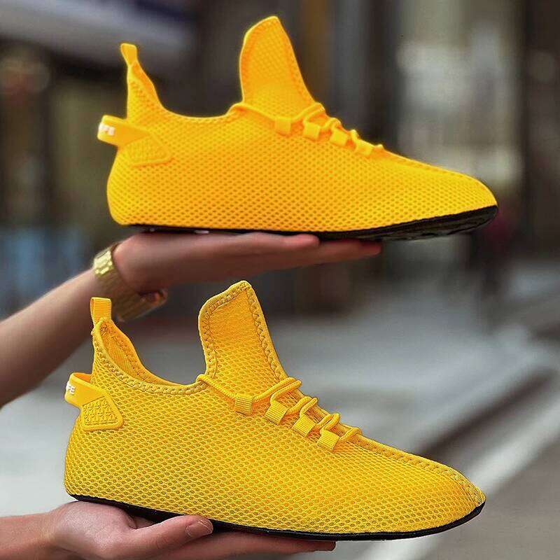 MAEDEF Mens Casual High Quality Lightweight Running Man Sneakers Lace Up Flats Shoes Male Outdoor Sports Tennis Shoe