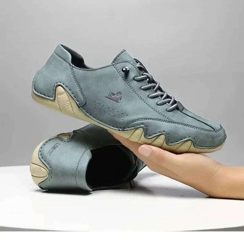 New Men's Durable Stitching Fashionable Design Lightweight Flexible Casual Trendy Soft Soled Outdoor Walking Shoes