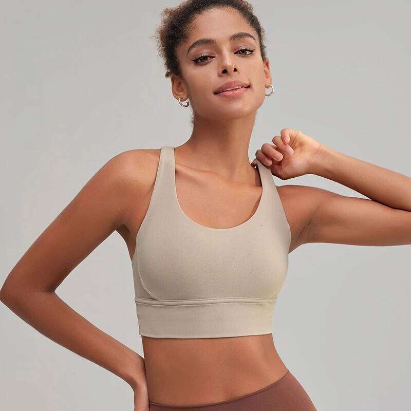 Nylon Sports Bra for Women Shock-proof Breathable Gym Female Yoga Tops Outdoor Running Fitness Workout Clothes Crop Top 26Y0224