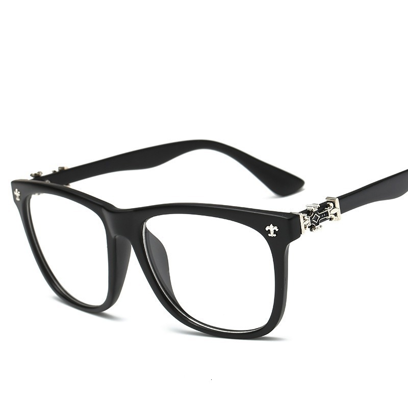 Luxury Brand Designer Sunglass Trendy Glass Similar To Those Worn By Internet Celebrities, Retro And Unique, With Thick Edges, Flat Lenses, Large Fram