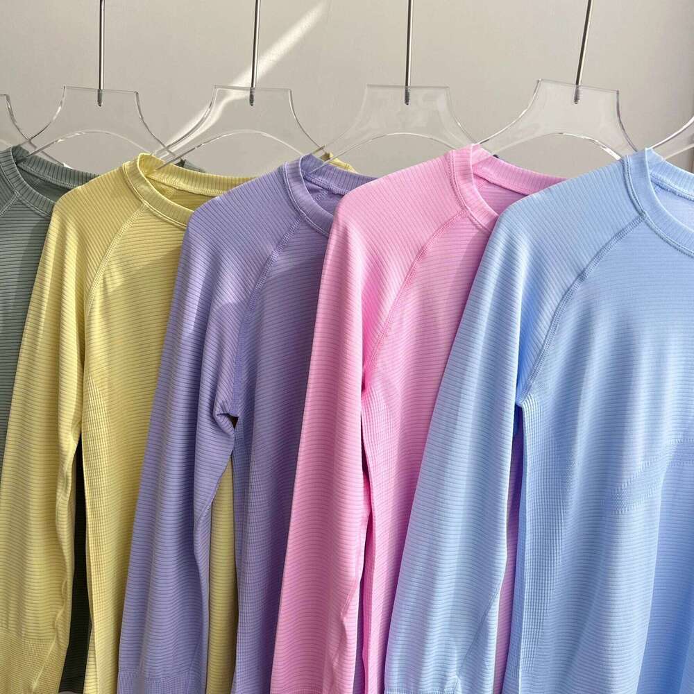 New Long Sleeve Top Women's Tight Fitness Wear Gym Clothes Sports Blouses Running Training Workout Pilates Yoga Shirt 26Y0224