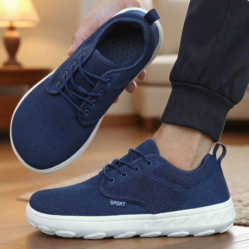 Men's Breathable Mesh Wide Toe Casual Comfortable Fitness Training Sneakers 2025 Shoes for Men with Free Shipping