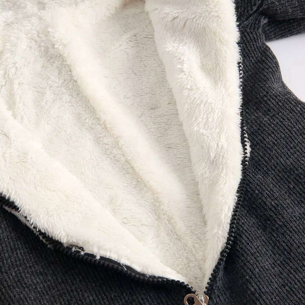 Sanlutoz Cute Warm Winter Baby Thicken Rompers Toddler Kids Bunny Jumpsuits Clothing Hooded 26H0224