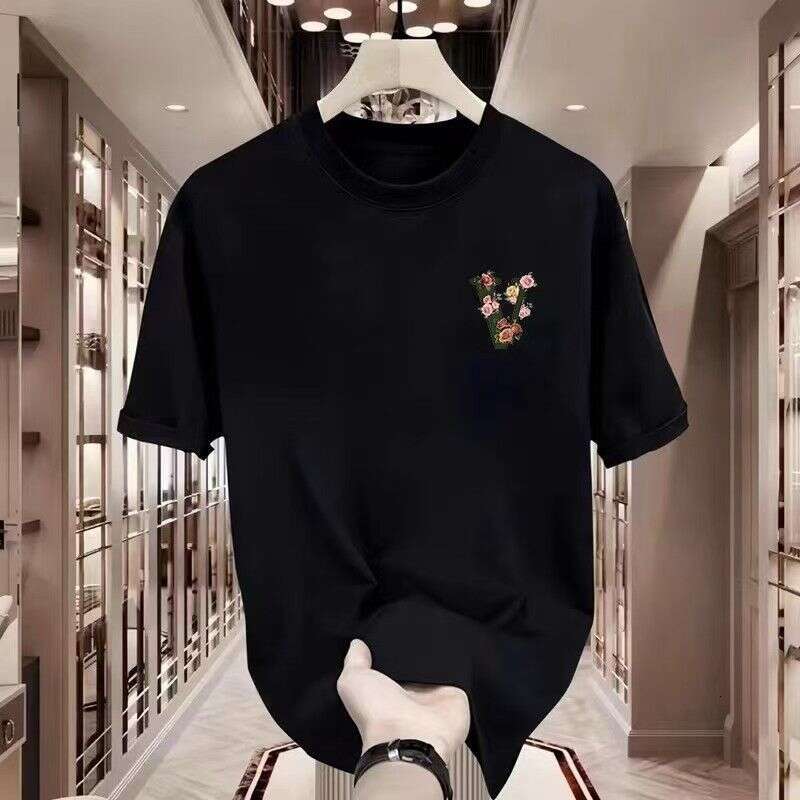 Pure Cotton Casual Short-Sleeve T-Shirt For Male Students, Spring Design, Summer Base Printed Shirt, New Trendy Loose Top