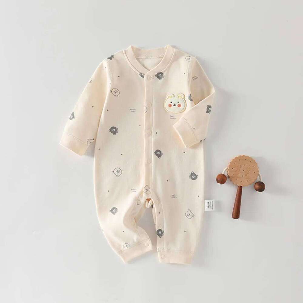 0-18 Month Kid Cute Jumpsuit Infant Pure Cotton Soft Babygro Toddler Spring Fall Daily Onesie Baby Outdoor Casual Romper 26Y0224