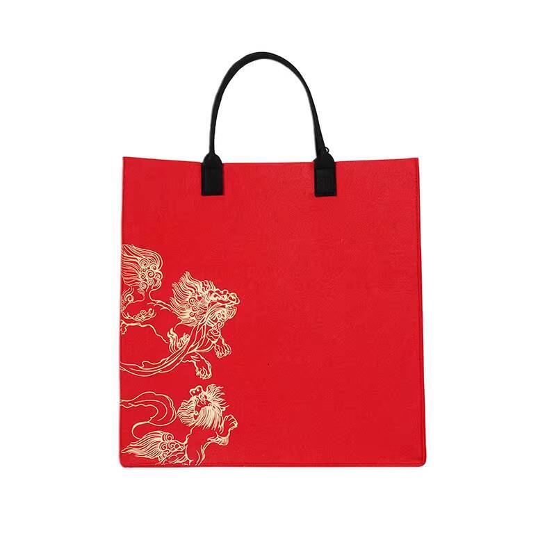 Bestseller Forbidden City Cultural and Creative Felt National Trend Single Shoulder Commuter Handbag Women's Bag Stationery Official Flagship Sto