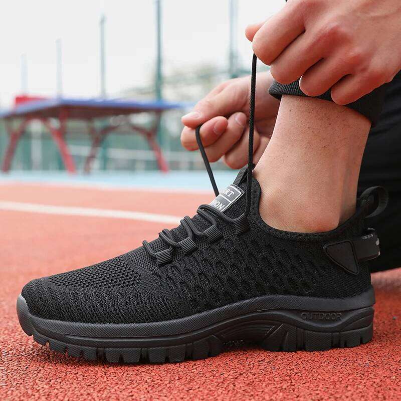 Men Mesh Male Running Sneakers Unique Grid Trend Design Breath Light Gym Casual Shoes Tenis Masculino Zapatillas Hombre