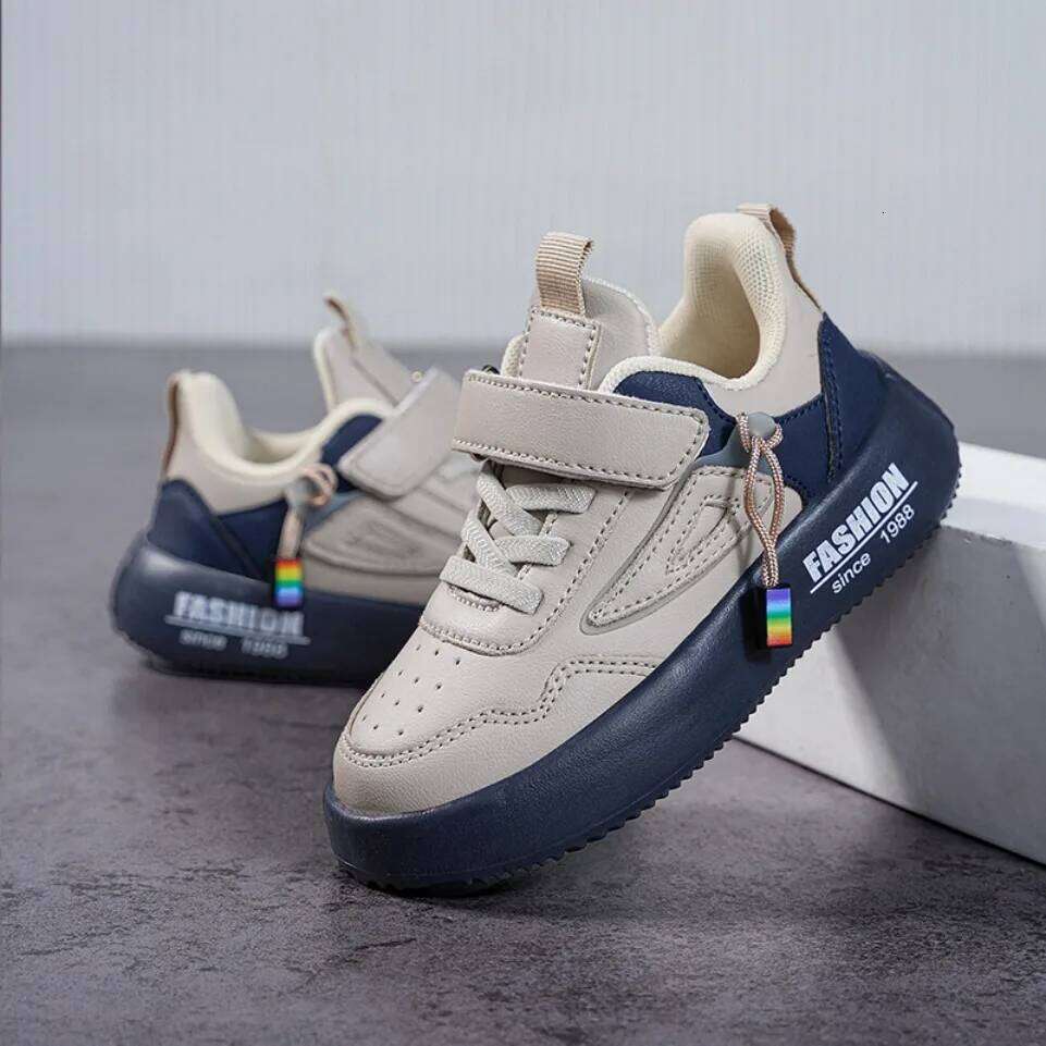 Kids' Sports Breathable Comfortable Skateboarding Shoes with Non-Slip Sole for Active Play Children's Casual Sneakers 26W0224