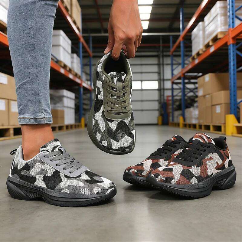 Modern Camouflage Women's Casual Shoes Breathable Platform Non-slip Sneakers Lightweight Mesh Comfort Footwear for Women