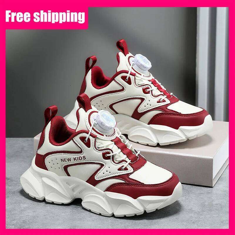 Children Trendy Comfort Breathable Leather Summer Fitness Sports 2026 New Fashion Mesh Running Shoes for Kids 26W0224