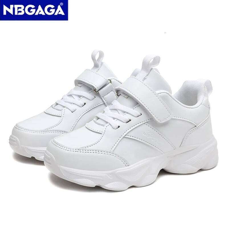 Children's Fashion Sports Breathable Student Black School Walking Shoes Anti-skid Boys& Girls Casual Running Sneaker 26W0224