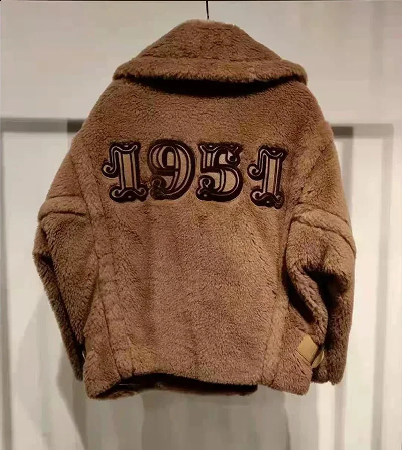 Women Jacket Teddy Bear Coat Winter Short Female Autumn Fashion Casual Camel Double Breasted Highend Keep Warm 260126