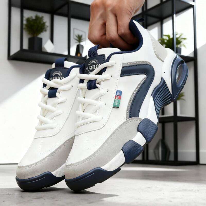New Sneakers Patchwork Design Comfortable Rebound Hiking Waterproof Fit Modern Classic Spring and Autumn Men's Shoes