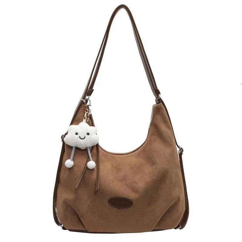 Autumn and Winter Retro Tote Bags Suede Large Capacity for Women 2024 New Versatile Multifunctional Women's Handbags Bolsas Z260224